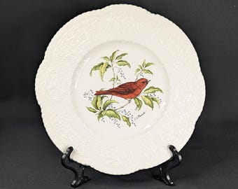 Vintage Royal Cauldon Summer Tanager Embossed Plate