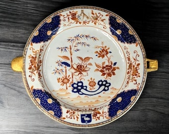 Antique Chinese Armorial Imari Hot Water Warming Plate – Jiaqing, East India Company (1796-1820)