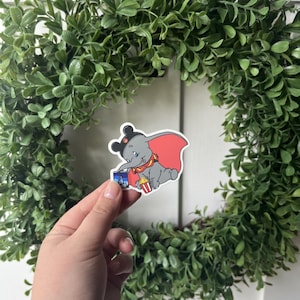 Super Sweet DUMBO Vinyl Hintergrund Weiß Sticker