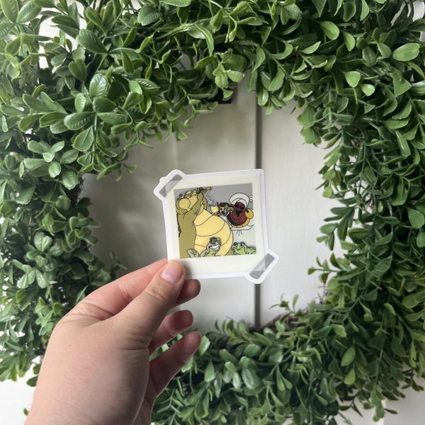 Adorable TIANA AND FRIENDS Polaroid Vinyl Transparent Sticker