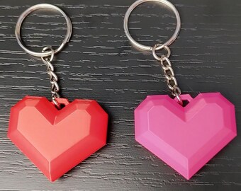 Personalisiert Schlüsselanhänger Mit Gravur - Weiß, 25mm Mit Herz-Motiv