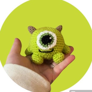 Baby Mike Crochet Pattern PDF Amigurumi Monster ENGLISH