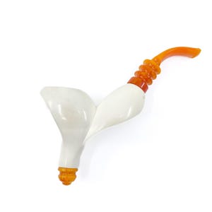 Pipa de espuma de mar S. Yanik – Martillo liso tallado a mano – Estuche personalizado