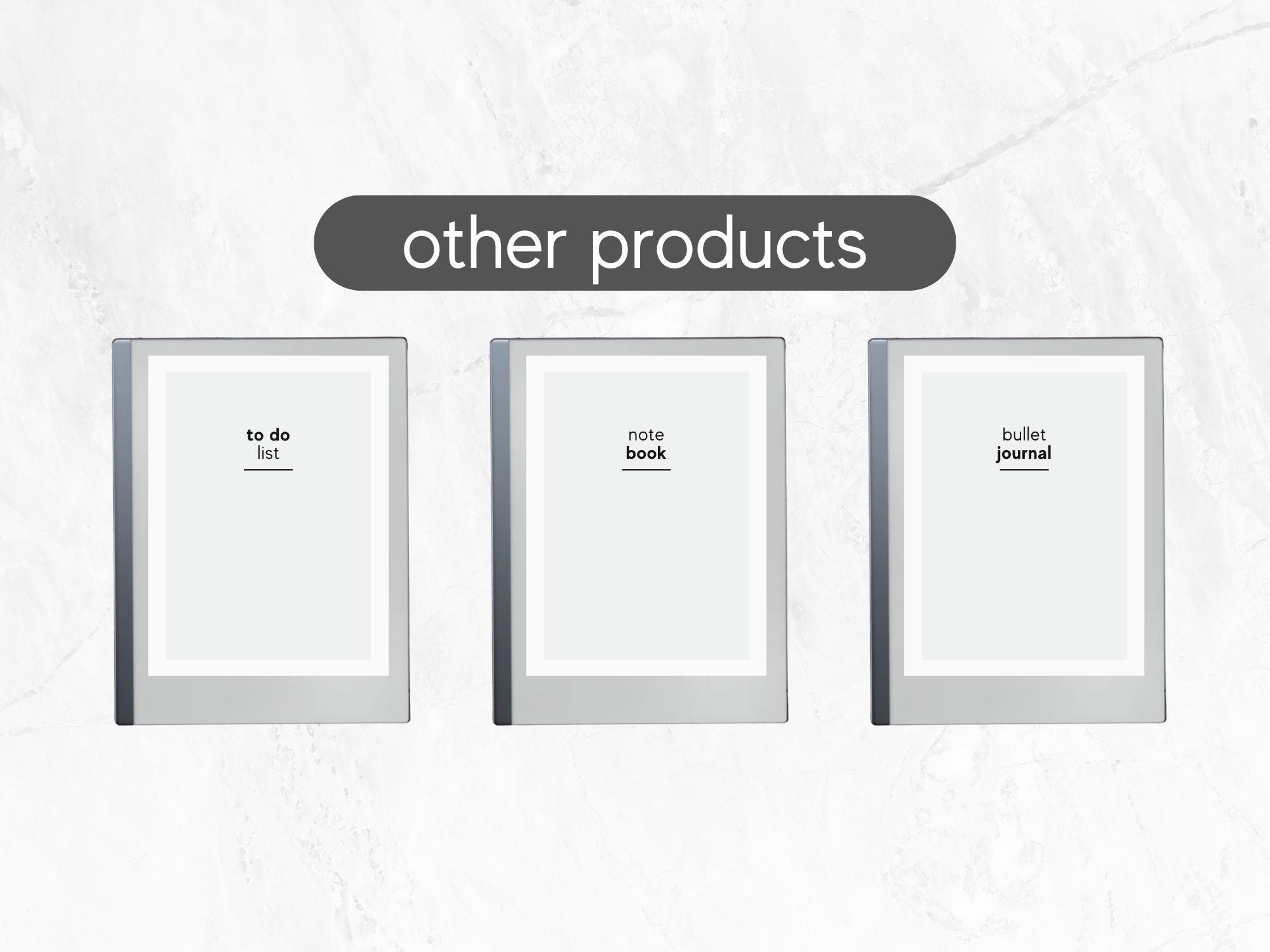 Easy-to-use Digital Notebook Template | Remarkable 2 | Elegant Design ...