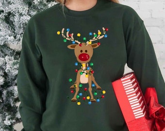 Kids Reindeer Hoodie - Etsy