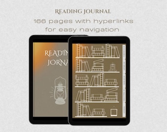 Digital Reading Journal: Book Review, Library, Wishlist (Goodnotes, CollaNote, Noteshelf)