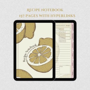 Cyfrowa książka kucharska, książka kucharska dla GoodNotes i Noteshelf