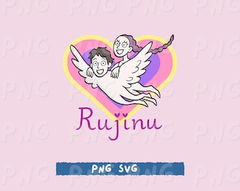 Winged Love Sticker | Demon |  Hunters | Inspired by Magical Demon Hunter Worlds PNG & SVG
