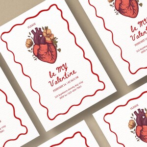 Minimalistische Valentinstag Liebe Vorlage - Sofortiger Download, perfekt für Hochzeitseinladungen