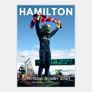Lewis Hamilton Poster, F1 poster, Lewis Hamilton 2024 Poster, F1 Racing Poster, F1 Fan Gift, Formula One Poster, Sports Poster, Gift For Him