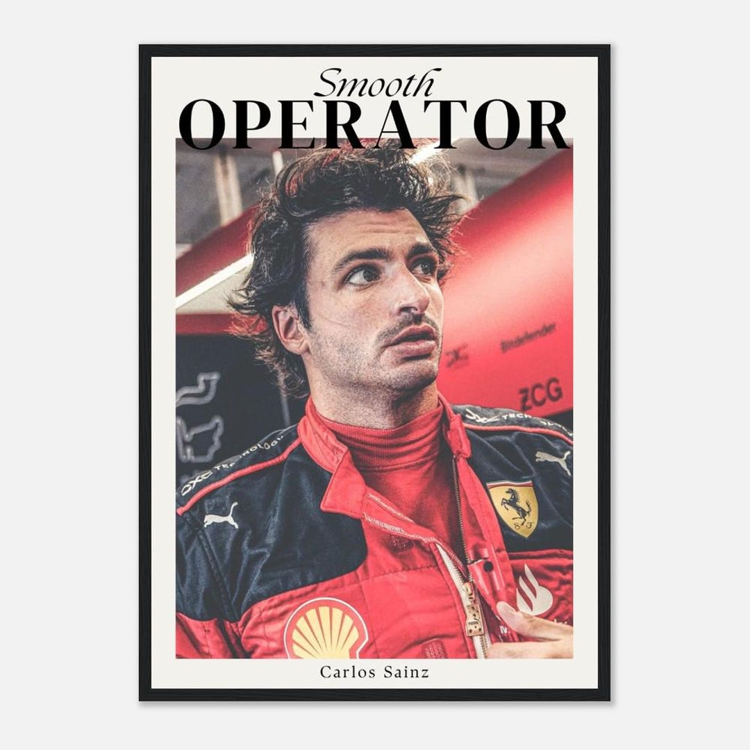 Carlos Sainz Poster, F1 Poster, F1 Racing Poster, F1 Fan Gift, Formula ...