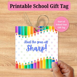 Back to School Gift Tag: Teacher Tag, Student Tag, Gift Tag, Back to School, Teacher Appreciation, Teacher Thank you, Meet the Teacher