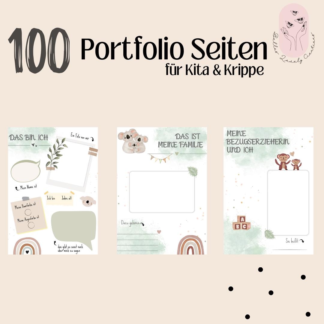 portfolio-vorlagen-f-r-kindergarten-krippe-i-100-portfolio-seiten-f-r
