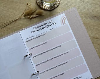 10 Vorlagen für Elterngespräche in Kitas und Krippen I Gesprächsleitfaden Kindergarten I Elternarbeit Vorlagen I Entwicklungsgespräch Kita