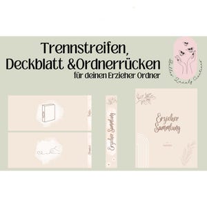 divider strip, cover sheet & folder spine