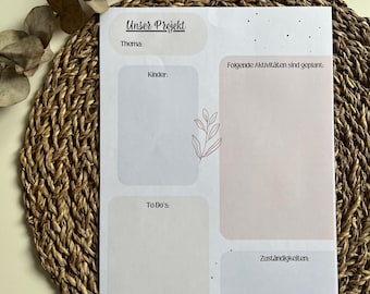 Project planning templates