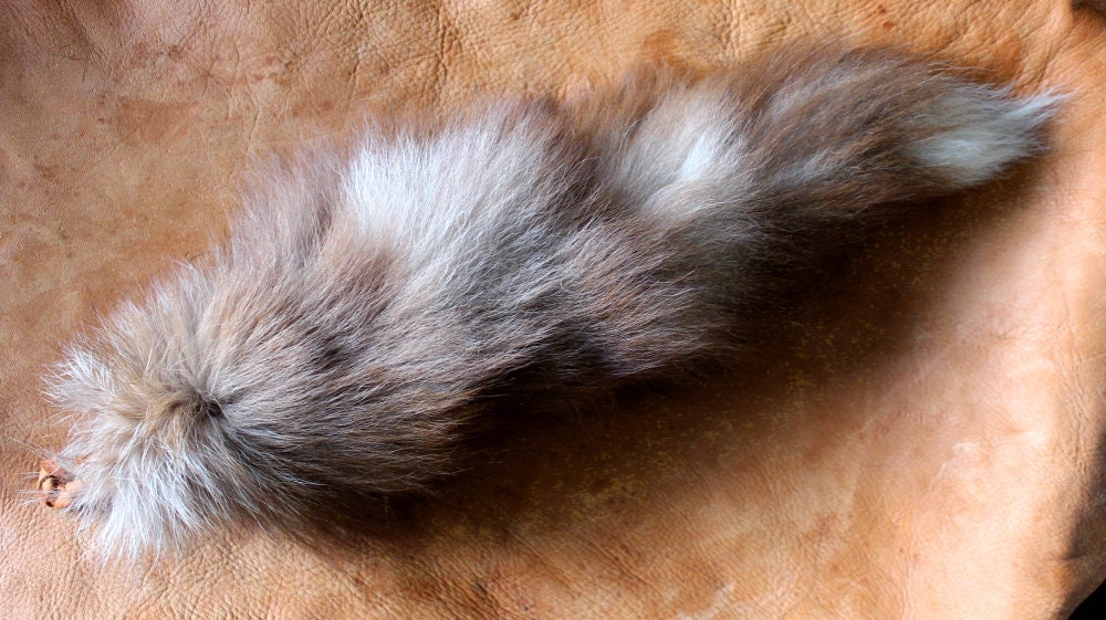 Fox Tail - Real Eco-friendly Cinnamon or Burgundy Fox Fur Dance