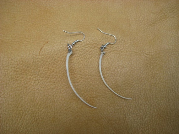 Real shop bone earrings