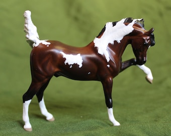 Fabian - Custom Breyer Stablemate Twist to Bay Pinto Arabian Cross Pintabian Horse