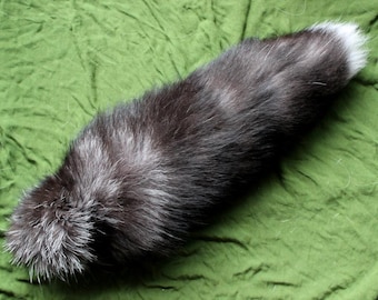 Fox Tail - Real Eco-friendly Cinnamon or Burgundy Fox Fur Dance