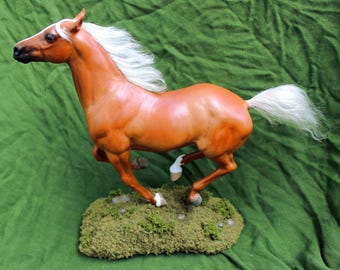 Tansy - Custom Breyer Classic Polo Pony to Flaxen Chestnut Welara Filly with Mohair M/T customized CM painted art horse - free US shipping