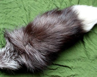 Fox Tail - Real Eco-friendly Cinnamon or Burgundy Fox Fur Dance