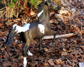 Jackson - customized grulla paint Buckshot - not tippy - traditional scale CM altered art horse pinto mustang custom