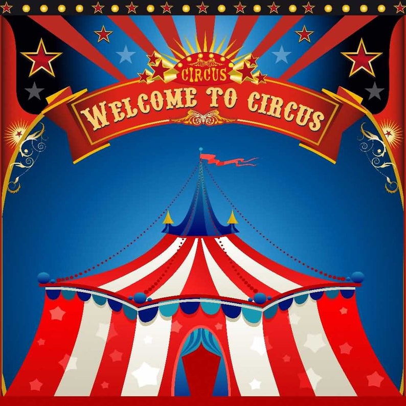 Welcome to Circus Photography Background Other Theme Computer - Etsy