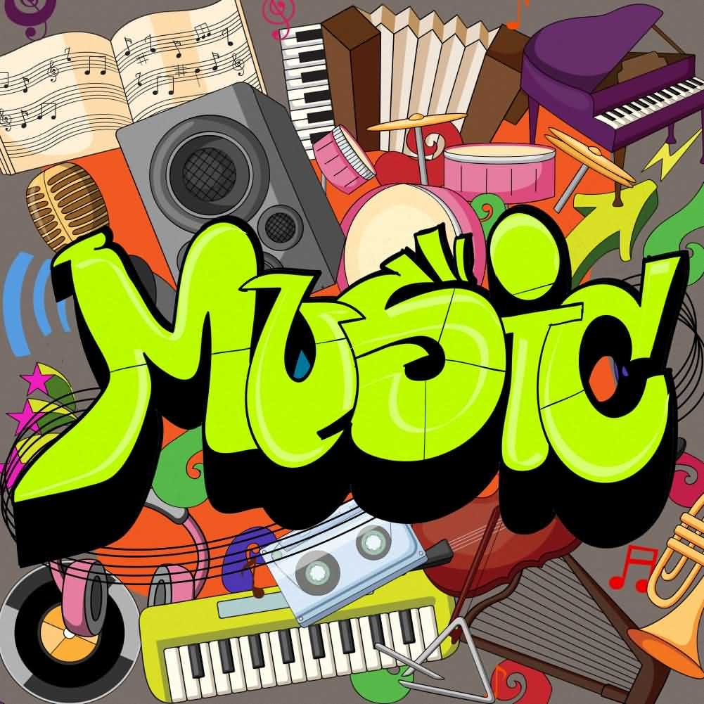 Graffiti Music Note Microphone Book Photography Computer Print - Etsy
