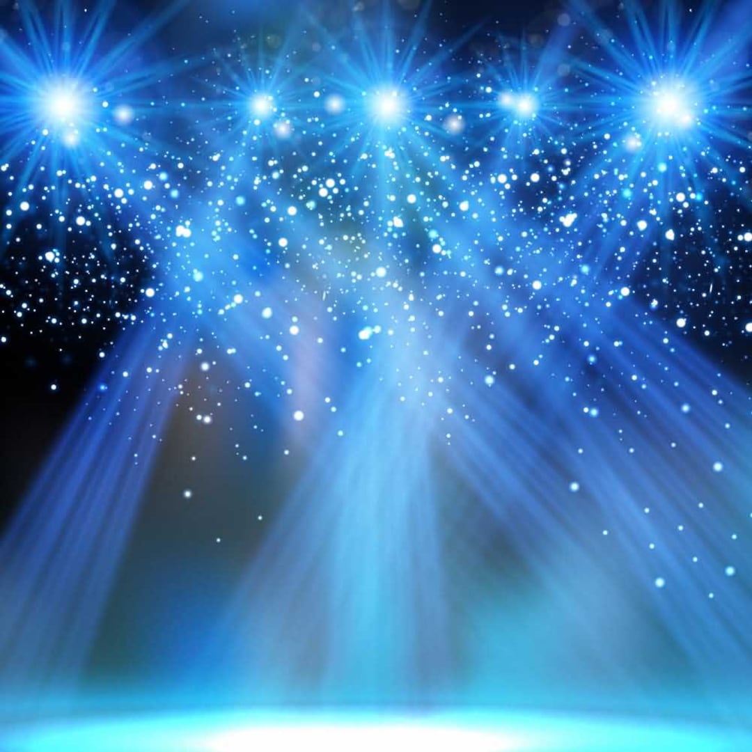 Stage Light Blue Photography Computer Print Background Stage - Etsy