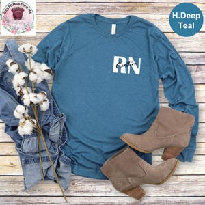 Personalized RN Nurse Long Sleeve,Nurse Life Long Sleeve,Cute Nurse Student Tee,Custom RN Nurse Long Sleev,Custom Shirt for Registered Nurse