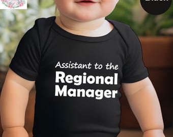 Regional Manager - Assistant to the Regional Manager Dad & Baby Matching Baby Bodysuit,Baby Boy and Baby Girl Shirt