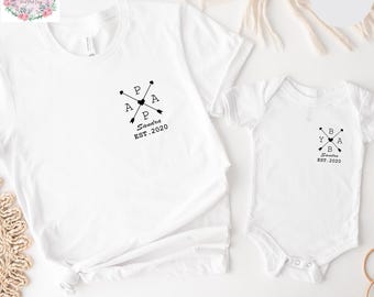 Custom Papa Shirt with Child Name, Personalized Papa Est Father's Day Shirt, New Papa Shirt, Best Dad Shirt, Papa Est 2025 Shirt