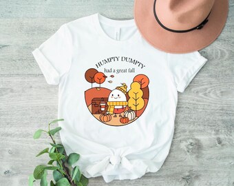 Humpty Dumpty ,Cute Ghost Tshirt , Halloween Shirt, Cute Fall Shirt, Spooky Season Tshirt, Gift For Halloween Ghost, Cute Ghost Tee ,  Fall