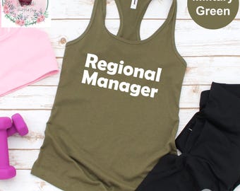 Regional Manager - Assistant to the Regional Manager Dad & Baby Matching Tank Top, Baby Boy and Baby Girl Tank Top, Father's Day Tank Top