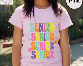 Senior 2026 Youth Shirt, Graduation Colorful Toddler Tshirt, High School Senior Tee