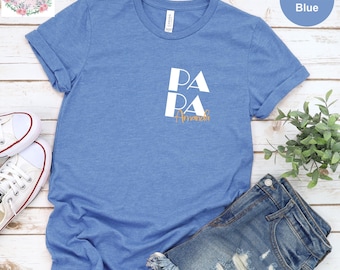 Personalized Papa Shirt Est Year Name, Custom Papa Shirt With Kids Name, Custom Papa Shirt with Names, Gift For Fathers Day Shirt