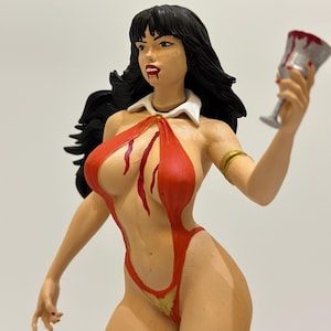 3D Printed Vampirella Figure -&quot;Hand-Painted Collectible - Sla printing-3D Printed Art- 3d statue -3d printing -3d printer- sculpture