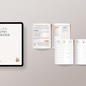 Digital graviditetsplanerare | Utskrivbar graviditetsplan, planerare för nybliven mamma, bebisplanerare, graviditetsspårare, bebisplanering, graviditetschecklista bild 7