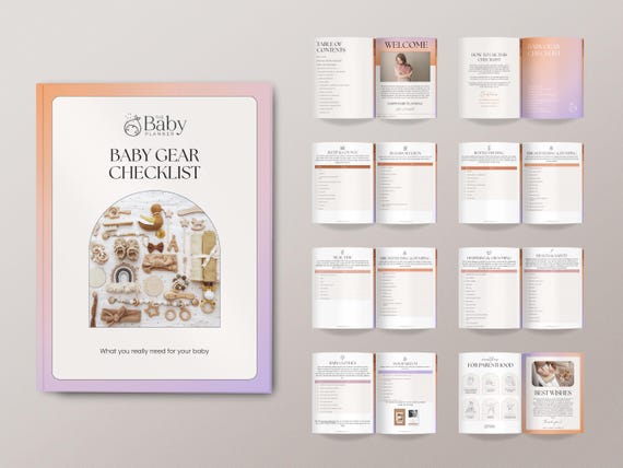 Baby Gear List | Baby Registry Checklist, Checklist for Baby Essentials, New Baby Checklist, Newborn Essentials List