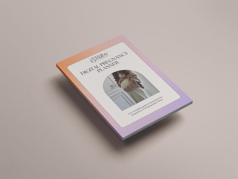 Digital graviditetsplanerare | Utskrivbar graviditetsplan, planerare för nybliven mamma, bebisplanerare, graviditetsspårare, bebisplanering, graviditetschecklista bild 2