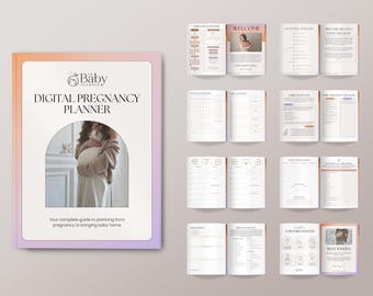 Digital Pregnancy Planner | Printable Pregnancy Plan, New Mom Planner, Baby Planner, Pregnancy Tracker, Baby Planning, Pregnancy Checklist