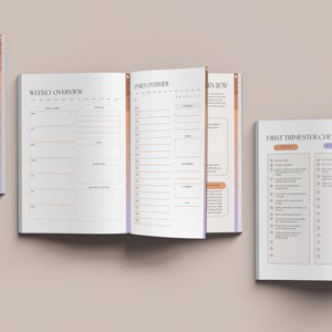 Digital graviditetsplanerare | Utskrivbar graviditetsplan, planerare för nybliven mamma, bebisplanerare, graviditetsspårare, bebisplanering, graviditetschecklista bild 5