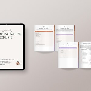 Digital graviditetsplanerare | Utskrivbar graviditetsplan, planerare för nybliven mamma, bebisplanerare, graviditetsspårare, bebisplanering, graviditetschecklista bild 9