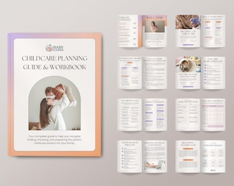 Childcare Planning Guide and Workbook | Nanny Interview Guide | Daycare Tour Guide | Childcare Decision Guide
