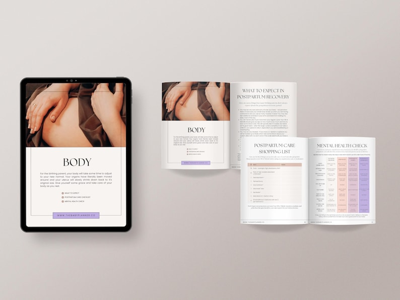 Postpartum Planner | Postpartum Workbook, New Mom Planner, Postpartum Guide, Digital Newborn Planner, Postpartum Tool, Postpartum Support image 5