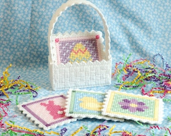 PATTERN: Easter Coasters in Plastic Canvas