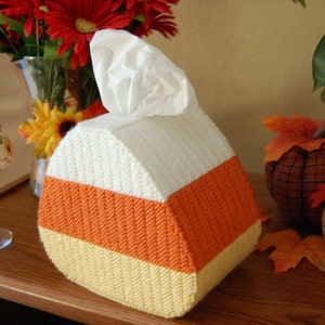 PATTERN: Candy Corn Accents in Plastic Canvas image 3