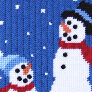 PATTERN: Winter Welcome Wall Hanging in Plastic Canvas image 2