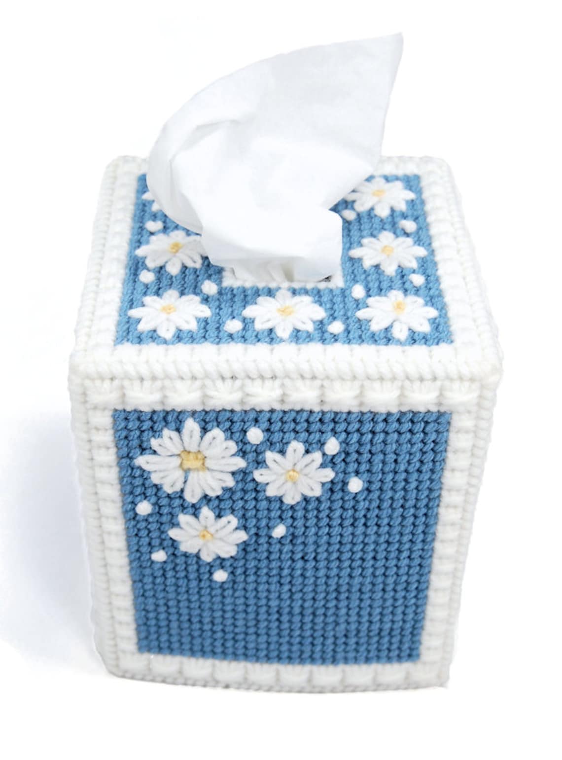 PATTERN Daisy Tissue Box Cover in Plastic Canvas Etsy